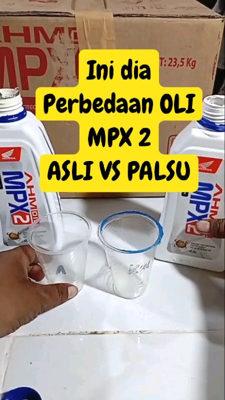 perbedaan oli mpx asli dan palsu #olimotor #olimotormatic #olimpx2 #oliaslivspalsu #RacunShopee #VideoViralDiShopee