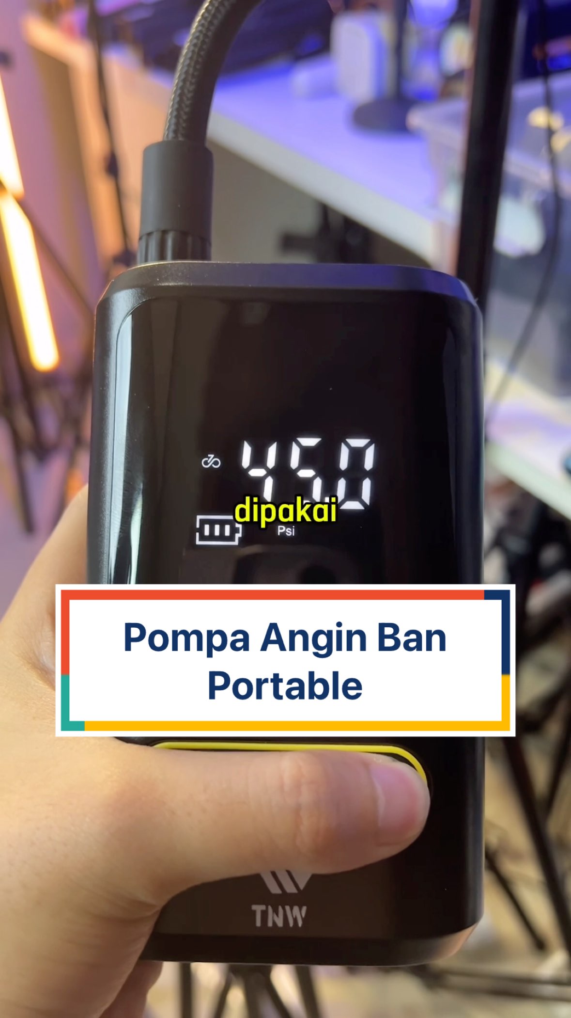 Pompa angin portable bisa buat ban mobil #pompaangin #pompaanginmurah #pompaanginportable