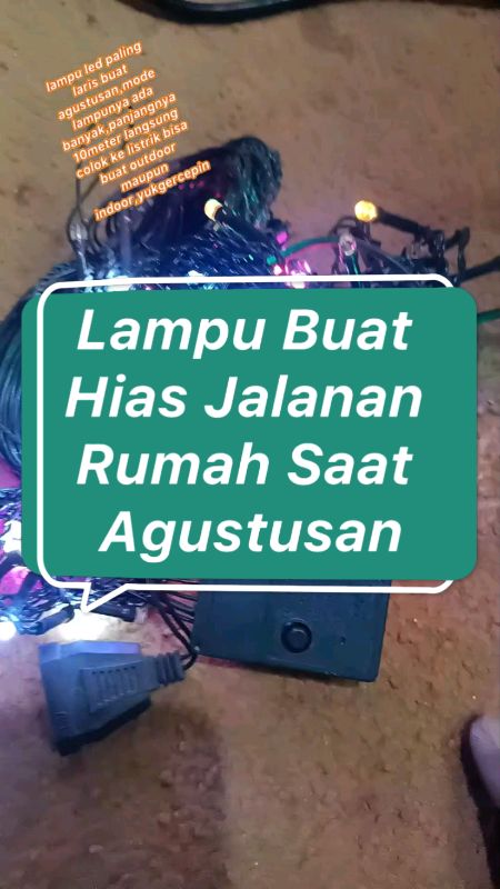 lampu hias agustusan👆#lampuhias #lampuagustusan #lampunatal #RacunShopee #DiskonRacunShopee #ShopeeCOD