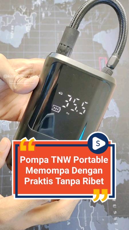 Pompa TNW Portable Memompa Dengan Praktis Tanpa Ribet. #PromoGuncang55 #Pompaportabel #PompaTnw #Pompamobil #Pompamotor #pompabanmini #pompaelektrik