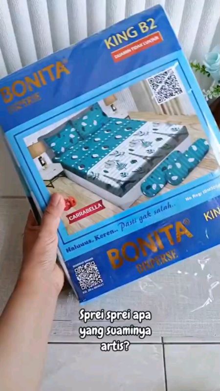 (BISA COD)SPREI BONITA EMILIA TERLARIS UK 180*200 CM #spreibonita #spreimotif #spreiviral #spreicantik #RacunShopee
