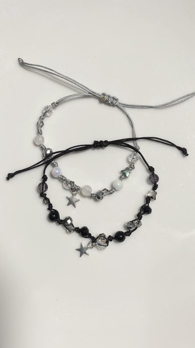 NEW BISA BUAT COUPLE Gelang Serut With Star Charm!! #gelang #GelangTaliSerut #AksesoriHandmade #GelangMinimalis #gelangcouple