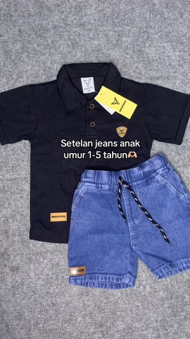 setelan jeans anak cuman 50ribu an🤪