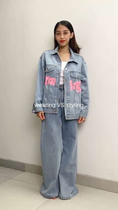 denim jacket is back🔥 #denim #denimoutfit #jacket