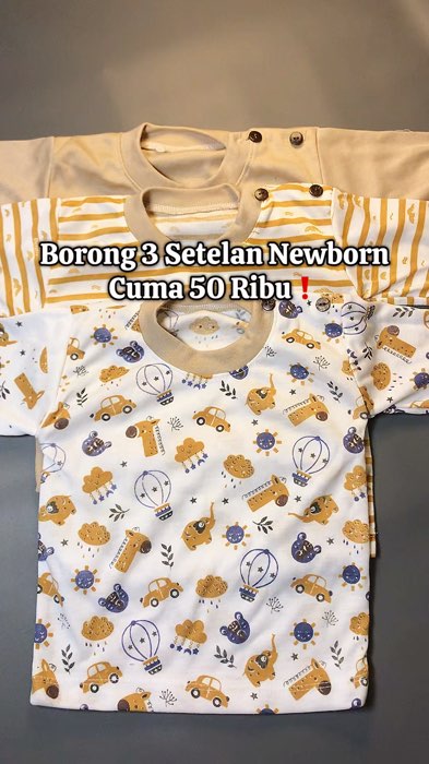 cuma 50 ribu udah dapat 3 setelan lohh🥰 #setelananak #setelannewborn #setelannewbornmurah