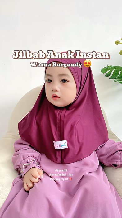 Burgundy nih bun 😍#jilbabanak #jilbabanakinstant #jilbabbayi #hijabanak #hijabbayi #bergoanak #bergoanakinstan #jilbabaanakmurah #RacunShopee #fyp