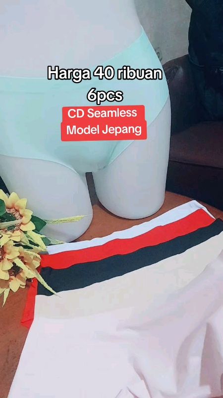 CD Seamless eanita 6 pcs#cd#wanita #underwear #seamlessunderwear