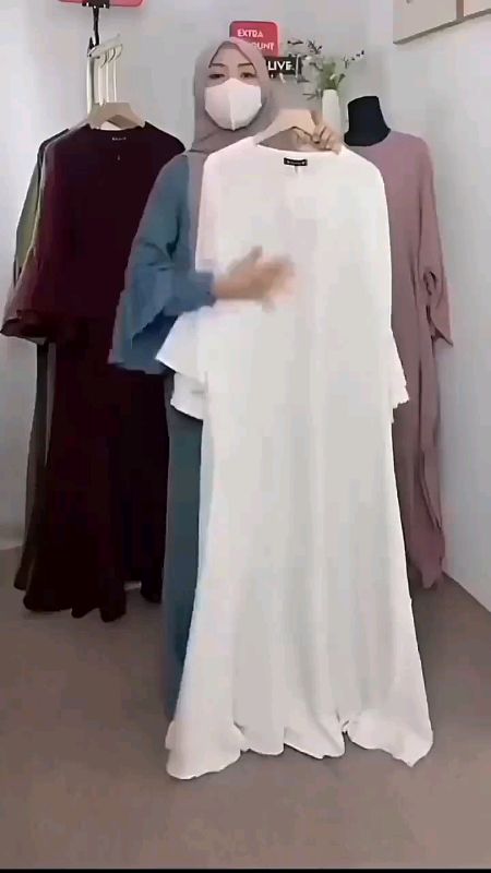 Le Khari Dress Anjani Abaya Shaum I Polos Mewah#bajuwanita#murah#berkualitas#fyp