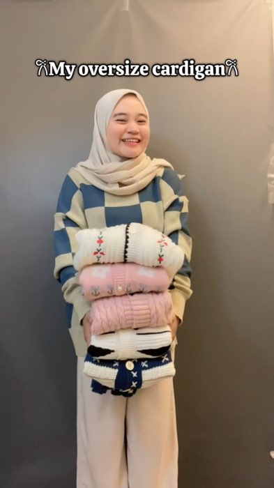 Mana nih tim cardigan oversize 🤭🤪 #cardiganrajut #cardigan