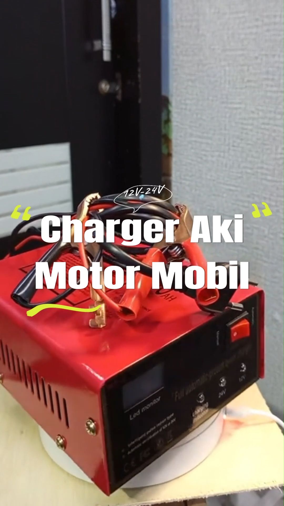 Charger-Aki-Motor-Mobil, 1500A-Otomatis. #chargeraki #chargerakimobil #charger #fyp #perbaikan