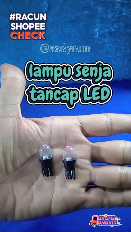 lampu senja tancap LED. #RacunShopee #ShopeeVideoCreator #ShopeeLook #shopeehalu #ShopeeLook #fyp #lampusein #lampusenja #lampumotor #lampuled #lampu