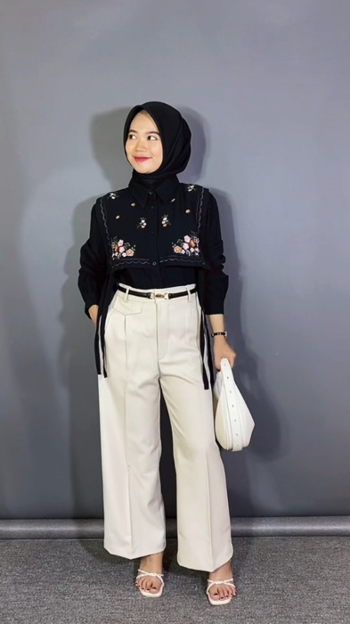Black🖤 #RacunShopee #atasanwanita #OOTDFashionShopee #atasankerjawanita