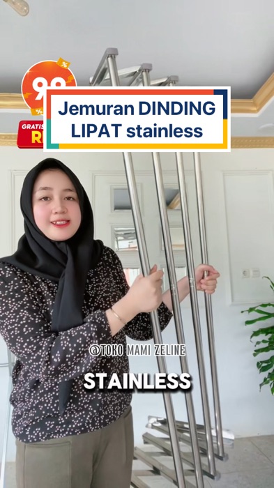 Jemuran Dinding Stainless Anti Karat #jemuran #jemurandinding #jemurandindinglipat #jemuranstainlesslipat #jemuranstainless  #jemurandindingstainless