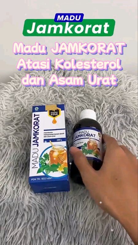 Madu Jamkorat Atasi Kolesterol dan Asam Urat #madu #maduasli #madujamkorat #obatkolesterol #kolesterol #obatasamurat #DiskonRacunShopee