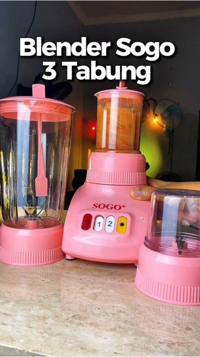 SOGO Blender Plastik Anti Pecah blender 3in1 #ShopeeCOD #GratisOngkirRP0 #TermurahDiShopee #RacunShopee
