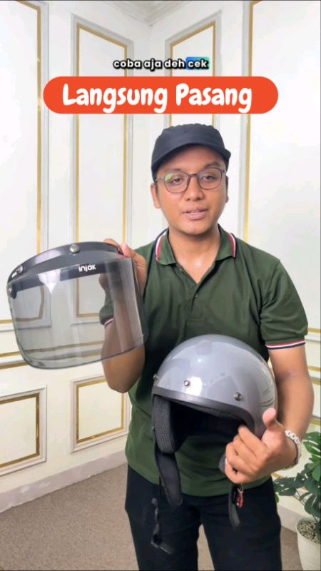Kaca Helm Injak Langsung Pasang aja #otomotif #TermurahDiShopee #GakNyeselBeliIni #ViralDiShopeeVideo #SpillBawaBerkah #DiskonRacunShopee