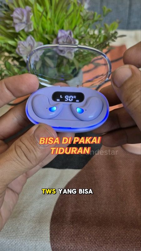 TWS Yang bisa di pakai tiduran, pakai hijab atau helm #tws #twsbluetooth #twsmurah #RacunShopee