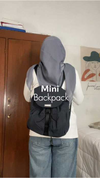 Buat hiking enak jg nih pake backpack ini #backpack #minibackpack #OOTDFashionShopee