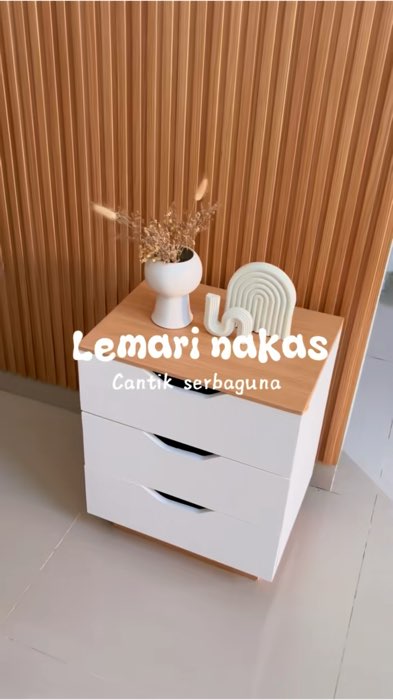 Meja nakas 3 laci 😍✨ #RacunShopee #GratisOngkirRP0 #SpillRacunShopee #shopeevideo #fyp #mejanakasminimalis #besidetable #nakaskayuminimalis