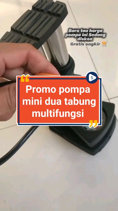 Pompa mini dua tabung multifungsi ☝️#pompaportable #pompadualpump #pompamini #pompaangin #trending #RacunShopee #GratisOngkirRP0 #TermurahDiShopee