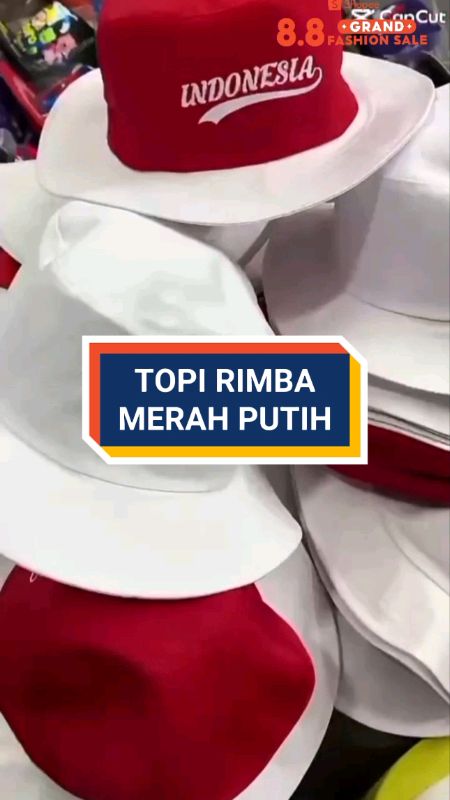 TOPI RIMBA MERAH PUTIH/TOPI SPESIAL AGUSTUSAN#racunshopee #RacunShopeeCheck #CODinApa #SpillRacunShoopee #Diskon50Persen