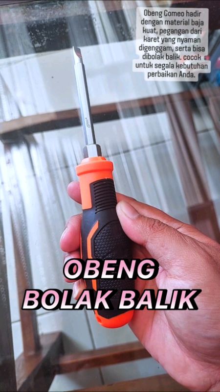 Obeng bolak balik merk Gomeo #obengbolakbalik #gomeo #RacunShopee #shopeevideo #GratisOngkirRPO #SpillBawaBerkah #Diskon50Persen #CODinApa