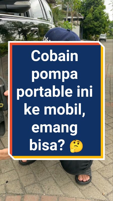 aman nih untuk mobil, beneran bisa ngisi ya cepet lagi bikin sat set #pompa #pompaportable #tnw #pompaangin