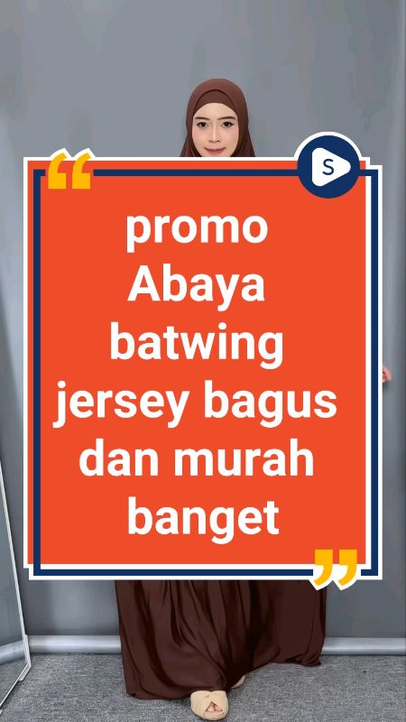 promo Abaya batwing jersey wanita dewasa #SpillRacunShopeeHaul #RacunShopeeCheck #ViralDiShopeeVideo #abayafashion #abayajersey