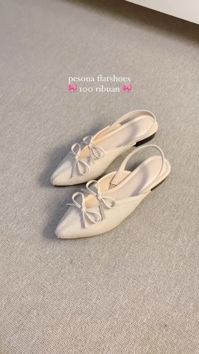 local brand flatshoes 100 ribuan yang nyaman banget dipake 🎀💗 #flatshoeswanita #mulessandal #sandalwanita #highheels #flatshoes #sepatuwanita