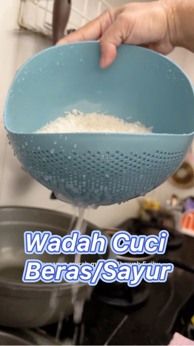 Wadah cuci beras #RacunShopee #SpillRacunShopee #wadahcuciberas #wadahcucisayur #wadahcuciberasbuahserbaguna