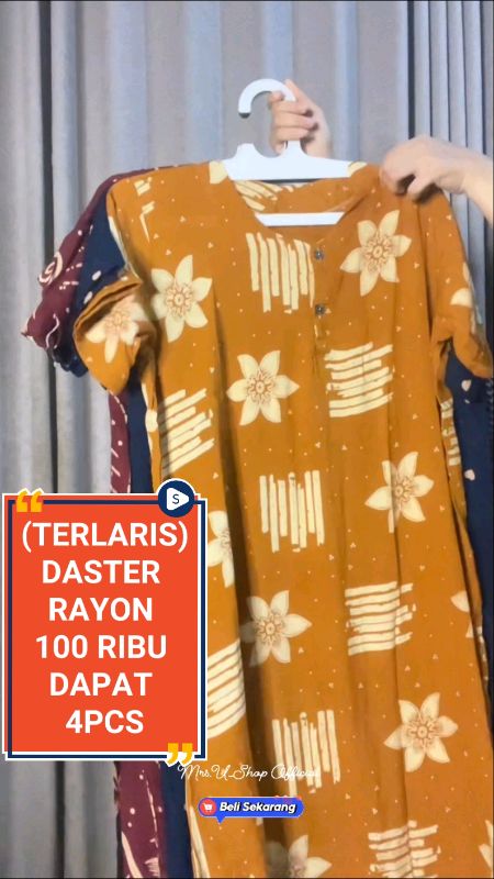 #daster100dapat4 #paketdaster #dasterrayon #dastermurah #GakNyeselBeliIni #RacunShopee #DiskonRacunShopee #ViralDiShopeeVideo #GratisOngkirRP0 #viral