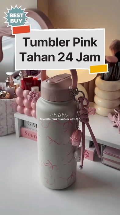 Pink Tumbler #tumbler #tumbleraestethic #tumblertahandingin #tumblerviral #ViralDiShopeeVideo #SpillBawaBerkah #RacunShopee #SpillRacunShopee