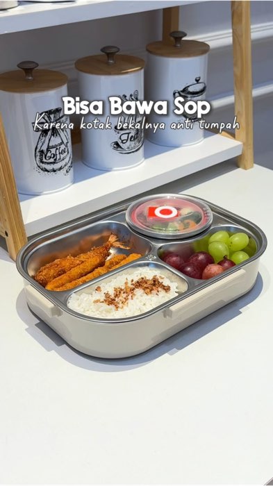 Sudah ada wadah khusus untuk sayur sop. #kotakbekal #kotakbekalstainless #lunchbox #lunchboxstainles #wadahbekal