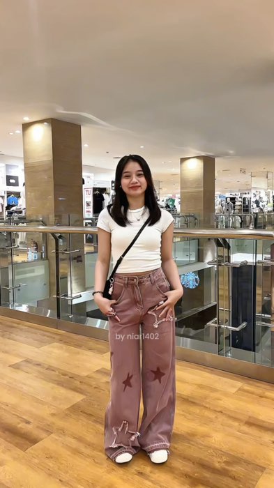 baguss inii ga pasaran modelnyaa😭💕 #baggypants #highwaistjeans #fujian #fujistyle #RacunShopee