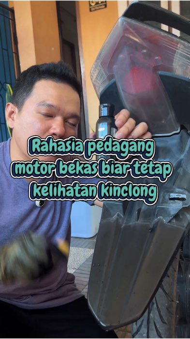 Penghitam motor awet tahan lama permanen hingga 6 bulan aero black hidrophobic effect daun talas original #ViralDiShopeeVideo #penghitambodymotor #fyp
