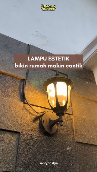 #lampu #lampudinding #lampudindingminimalis #lampudindingvintage #shopeevideo #homedecor #DiskonRacunShopee #murahbanget #lamputaman #lampudindinghias
