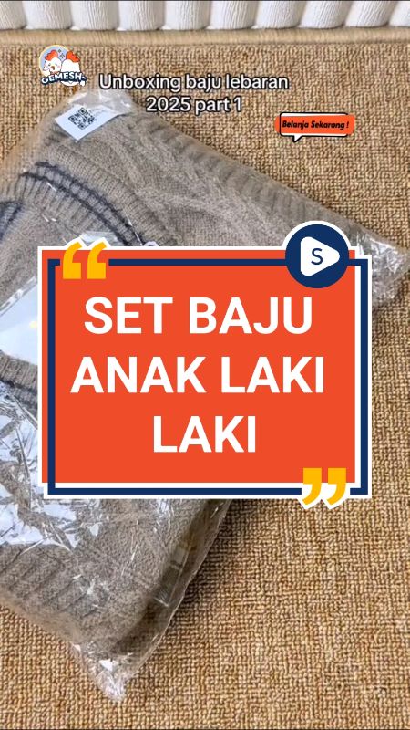 #setbajuanak#baju3in1#bajuanak#setelananaklakilaki#outfitlebaran#kemejabayicowok#ShopeeFashionHaul#RacunShopee#DiskonRacunShopee#PromoNonStop