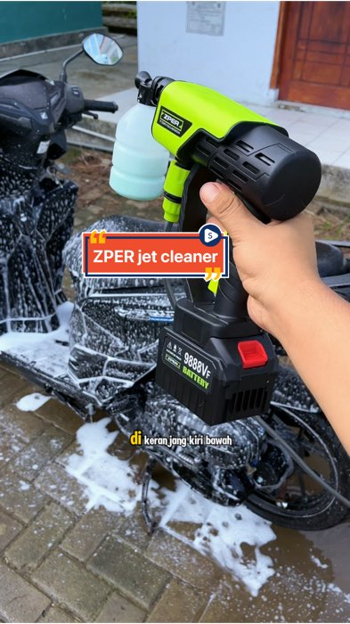 ZPER jet cleaner steam cuci motor mobil baterai #zver #jetcleaner #steambaterai #seam