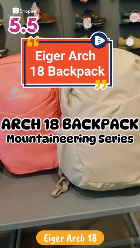 Eiger Arch 18 #eigerarch #eigerarch18 #eigerarchjunior #fyp #taseiger #fypviral #RacunShopee #ShopeeLook #fypdong #fypviral #Diskon50Persen #fypppp