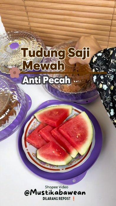 Semewah ini🧡 #tudungsaji #tudungsajisusun #tudungsajiviral #tudungsaji4susun #tudungsajiacrylic #tudungsajikristal #RacunShopee #ViralDiShopeeVideo