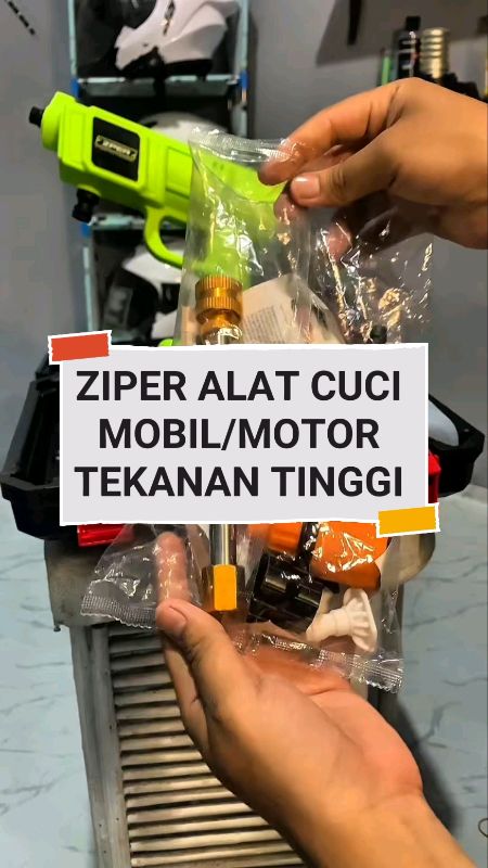 Ziper alat cuci mobil/motor pistol air tekanan tinggi #ziper #alatcucimotor #alatcucimobil #alatcucimobilmotor #RacunShopee #SpillRacunShopee
