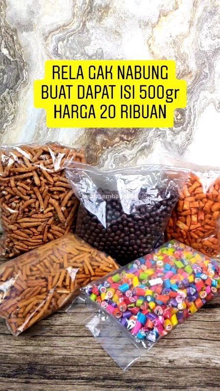 Rela gak nabung buat dapat isi 500gr harga 20 ribuan #cemilanlebaran #cemilanpedas #cemilankiloan #jajanidulfitri