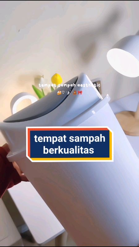 tempat sampah estetik buat di kamar#tempatsampah #GratisOngkirRP0 #DiskonRacunShopee #fyp #shopeevideo