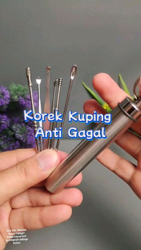 Korek kuping Stainless #korekkuping #korekkupingstainless #telingakotor #telingasehat #ShopeeCOD #Diskon50Persen #DiskonRacunShopee #RacunShopee