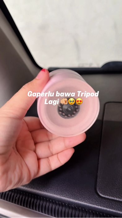 Gaperlu bawa tripod lagi 😍💗#fyp #vacuumholder #holderhp #holderhpmotor #holderhpmobil #hpholder