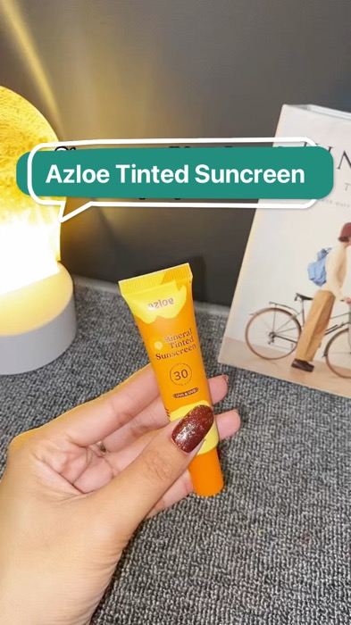 Tinted Sunscreen Azloe #azloe #azloesunscreen #tintedsunscreen #RacunShopee #SpillRacunShopee #ViralDiShopeeVideo #GratisOngkirRP0