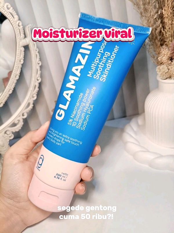 Kapan lagi beli moisturizer segede ini cuma 50 ribuan? #moizturizer #glamazing #fyp #skincare #skincaretips  #moisturizermurah #moisturizergel