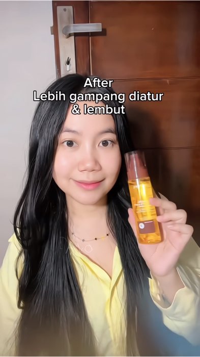 Hair oil spray untuk rambut kusut & kering #LUSIMARY #lusimaryhairoilspray #hairoilspray #rambutkusut #rambutkering
