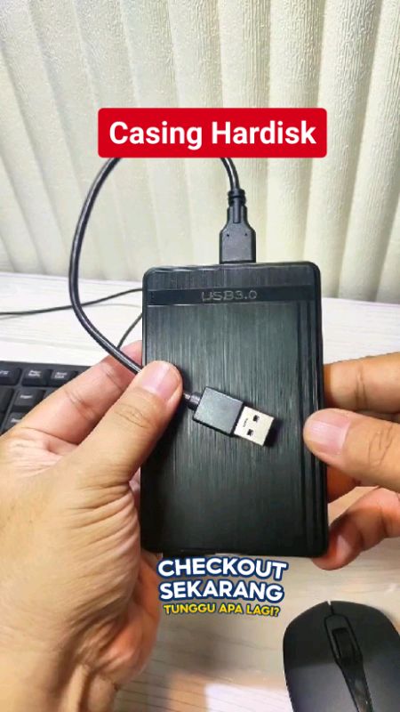 Casing Hardisk & SSD External USB 3.0 #RacunShopee #SpillRacunShopee #DiskonRacunShopee #gajiansale #hddenclosure #casehardisk #casinghardisk #casehdd