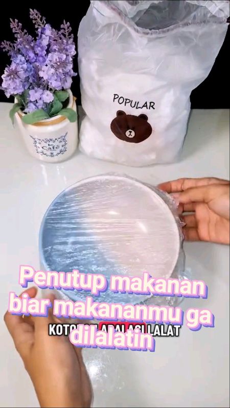 Penutup makanan biar makananmu ga dilalatin #penutupmakanan #penutupmakananserbaguna #penutupmakananviral #penutupmakananplastik #penutupmakananmurah